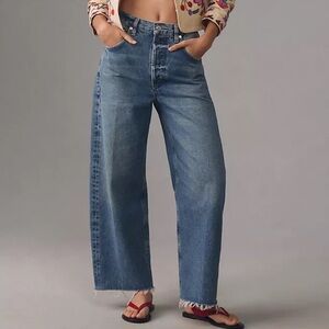 Citizens of Humanity Ayla Crop High-Rise Wide-Leg Jeans sz. 28